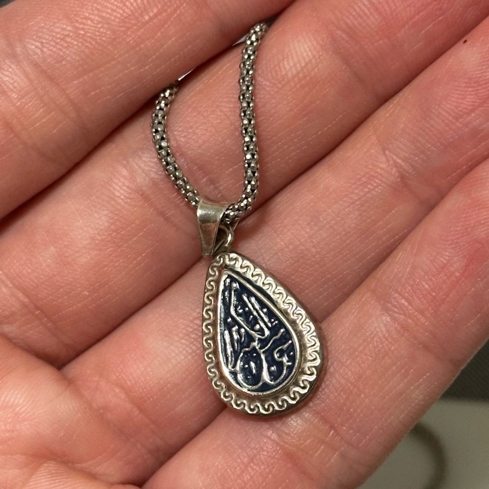 Vintage Silver .925  Pendant 18” PENDANT ONLY